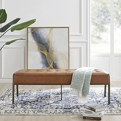 New Pacific Direct Venturi PU Tufted Bench