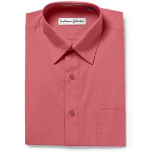 Gentlemens Collection Mens 1904 Short Sleeve Classic Fit Easy Care Dress Shirt- Many Colors Available - 1 of 1