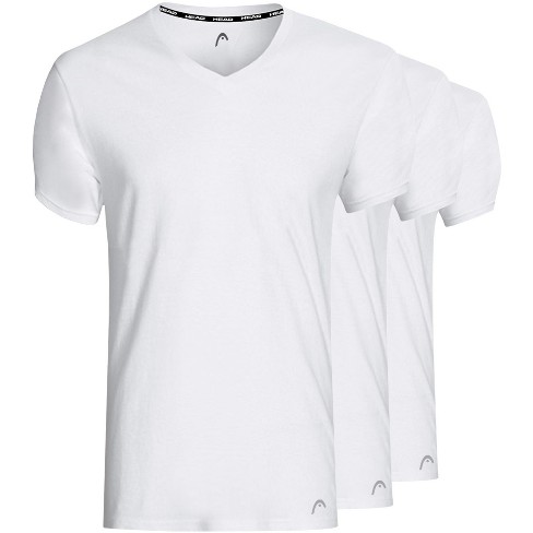 Men's Essential Cotton V-Neck T-Shirt 3-Pack, Mens V-Necks