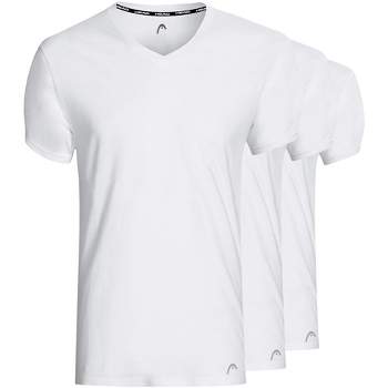 Head Mens 3 Pack V Neck Cotton Modern Fit Tagless Breathable Mens T-Shirt