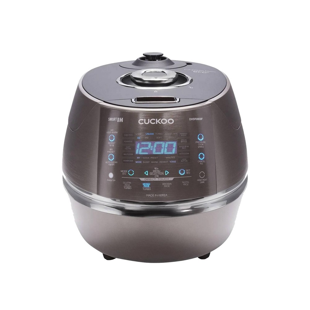 CUCKOO 6-Cup Induction Heating Pressure Rice Cooker and Warmer Stainless Steel Finish: 21 Settings, Automatic Keep Warm