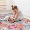 Kumasinova Multicolored Area Rug, Non-Slip Low-Pile Living Room Rug, Boho Washable Rugs, Stain-Resistant Door Mat, Kids & Pets Friendly - 2 of 4