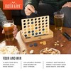 Foster & Rye Four and Win - Classic Board Game, Games for 2 Players Vintage Wood Design - Board Game Tabletop - 2 of 4