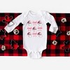 The Juniper Shop Coquette Santa Chart Baby Long Sleeve Bodysuit - 12 Month - White - 2 of 3