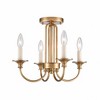 Elk Home Cecil 4 - Light Semi-Flush Mount in  Natural Brass - 3 of 4