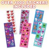 ArtCreativity Valentines Stickers for Kids, 100 Sheets with Over 1,600 Stickers - 3 of 4