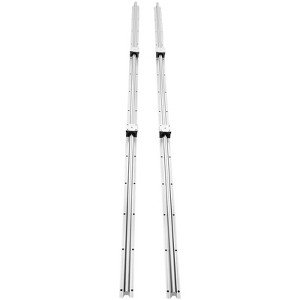 VEVOR Linear Motion Set, SBR20 2200mm, Comes with Two 86.6-inch SBR20 Rails & Four SBR20UU Blocks, Ideal for DIY CNC & Automated Projects - 1 of 4
