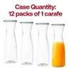 Smarty Had A Party 35 oz. Clear Large Plastic Wine Carafes w/ Lids - 12 pcs - 4 of 4