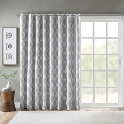 PAGED 84"x100" Printed Ikat Curtain Panel,Blackout Curtains for Bedroom,Window Patio Panel with Grommet Top,Living Room Curtains