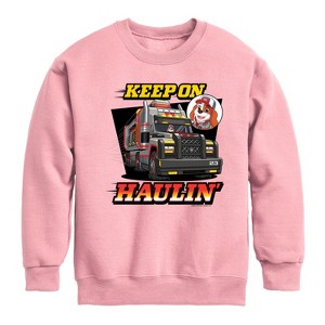 Boys' - Paw Patrol - Keep On Haulin Graphic Long Sleeve Fleece Sweatshirt - 1 of 4