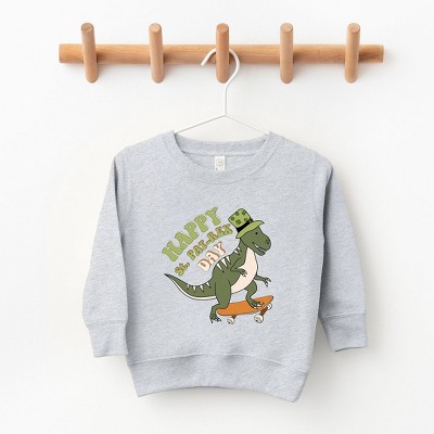 The Juniper Shop Happy St. Pat-Rex Day Youth Ultra-Soft Graphic Sweatshirt