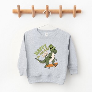 The Juniper Shop Happy St. Pat-Rex Day Youth Ultra-Soft Graphic Sweatshirt - 1 of 3