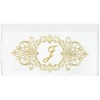 Linum Home Textiles 100% Turkish Cotton MONICA Gold Thread 2PC Embellished Bath Towel Set - 3 of 3