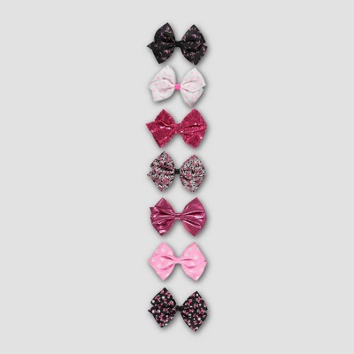 Girls' Disney Minnie Mouse 7pk Bow Hair Clips