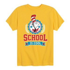 Boys' - Dr. Seuss - Cat In The Hat School Is Cool Short Sleeve Graphic T-Shirt - 1 of 4
