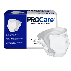 ProCare Adult Incontinence Brief L Heavy Absorbency Breathable, CRB-013/2, 18 Ct - 1 of 3