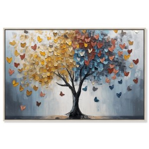 Art Remedy Butterfly Dream Tree I Colorful Tree Art Framed - 1 of 4