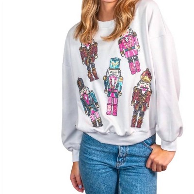 Women's Sequins Nutcracker Sweater - Simply Southern