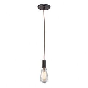 Elk Home Menlow Park 1 - Light Pendant in  Oiled Bronze - 1 of 4