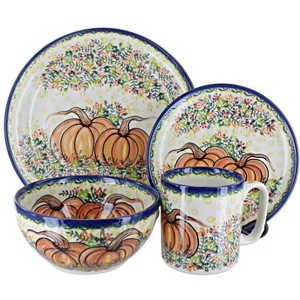 Blue Rose Polish Pottery Vena Dinnerware (4 PC) - 1 of 1