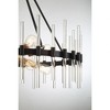 Savoy House Santiago 8 - Light Pendant in  Matte Black/Warm Brass - 3 of 4