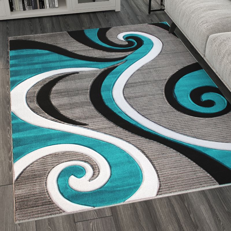 Masada Rugs Sophia Collection Modern Contemporary Hand Sculpted Area Rug, 3 of 7