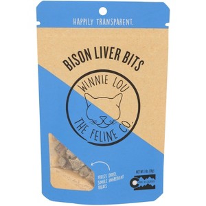 Winnie Lou The Canine Co - Cat Treat - Bison Liver Bits - Case of 8 - 1 oz - 1 of 1