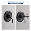 PROOX Single-Handle 5-Spray Tub and Shower Faucet in Matte Black (Valve Included) - 4 of 4