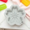 Unique Bargains Ice Pop Mould Cherry Blossom Shape Comes with Lid and Stick Hand Washable Plastic 3.78"x3.66"x0.98" 1 Pc - 2 of 4