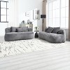 SYFERLORY COOLMORE Bean Bag sofa Lazy Sofa Durable Comfort Lounger High Back Bean Bag Chair Dark Gray - 4 of 4