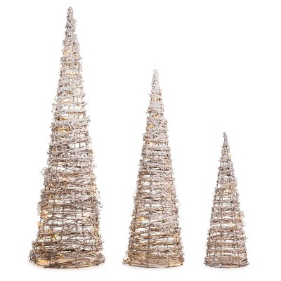 Melrose Twig Tree Decor (set Of 3) : Target