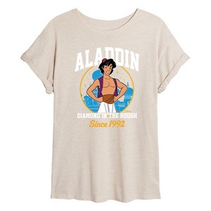 Women's - Disney - Diamond in The Rough Since 1992 Oversized Graphic T-Shirt - 1 of 4