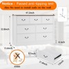Dresser for Bedroom with 7 Drawers,Wood Dresser Chest of Drawers Organizer Storage - 2 of 4