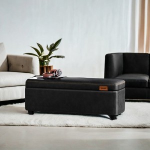 VASAGLE EKHO Collection - Storage Ottoman Bench Entryway Bedroom Bench 25 Gallons Safety Hinges Loads 660 lb - 1 of 4