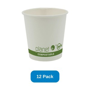 Planet+ 4 oz Compostable Hot Cup PLA Lined SFI Paper - Pack of 12 - 1 of 3