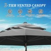 Kumasinova 360° Rotation Offset Patio Umbrella,Outdoor Umbrella with Hydraulic Lift,Beach Umbrella with Adjustable Tilt,Outdoor Umbrellas for Patio - 3 of 4
