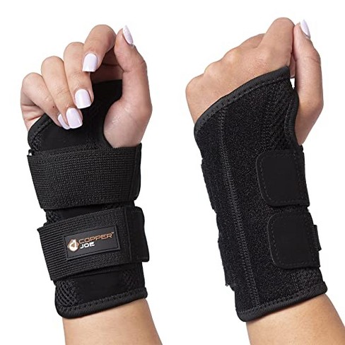 Copper Joe Ultimate Copper Infused Wrist Brace For Carpal Tunnel Tendonitis  Arthritis Day And Night Wrist Support Brace Men & Women Left - S/m : Target