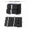 Bella Depot 3-Pieces Cabinet Set with  Drawers and Nightstands, for Bedroom and Living Room - 3 of 4