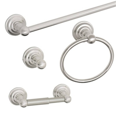 Double Modern Towel Bar Brushed Nickel - Threshold™ : Target