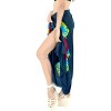 LA LEELA Women's Summer Sarong Bikini Wraps Cover up Skirt Wrap Bathing suit Swimwear Swimsuit Beach Coverup for Women One Size Blue, Tie Dye Design - image 3 of 4