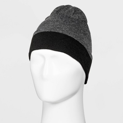 Knit Beanie - Goodfellow & Co™ Gray/Black One Size