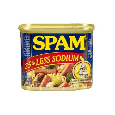 SPAM Less Sodium Lunch Meat - 12oz