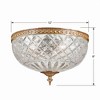 Crystorama Lighting Ceiling Mount 3 - Light Flush Mount in  Olde Brass - 2 of 4