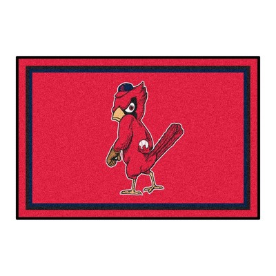 MLB St. Louis Cardinals 4'x6' 1950 Retro Collection Plush Area Rug