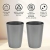 HOLD N’ STORAGE - Set of 2 Small Trash Can with Open Top for Compact and Tight Spaces – 1.58 Gallon Capacity - 4 of 4