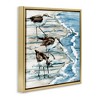 Stupell Industries Rockhampton Sandpipers Beach Ripples Floating Frame Canvas Art - 2 of 4