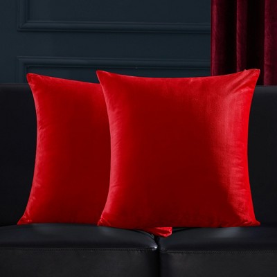 Deconovo Velvet Throw Pillow Covers, 2-Pack – Cover Only, Soft Feel