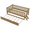 Polibi Twin Size Wood Daybed with Trundle - 2 of 4