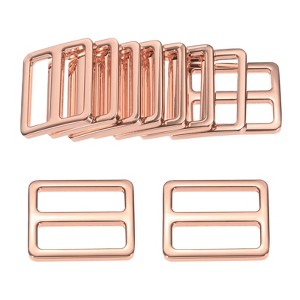 Unique Bargains Zinc Alloy Durable Multipurpose Tri Glide Metal Buckles for Bags 10 Pcs - 1 of 4