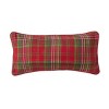 C&F Home 12" x 24" Reindeer Plaid & Lights Christmas Throw Pillow - 2 of 3